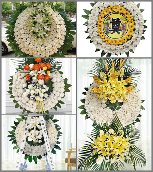 山东济宁嘉祥县仲山镇仲山北村花圈速递